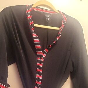 Enfocus Studio Black Shirt with Red Accents